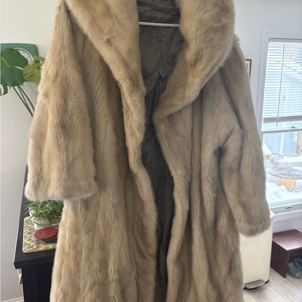 Vintage Mink Tan Fur Coat